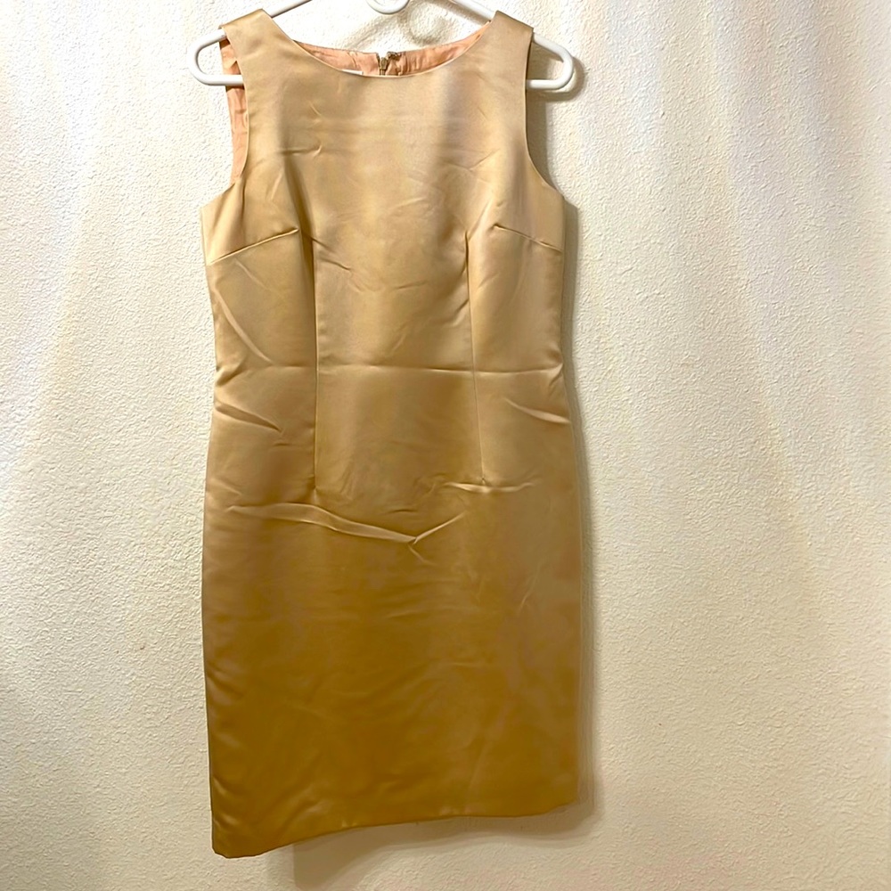 Talbots gold dress